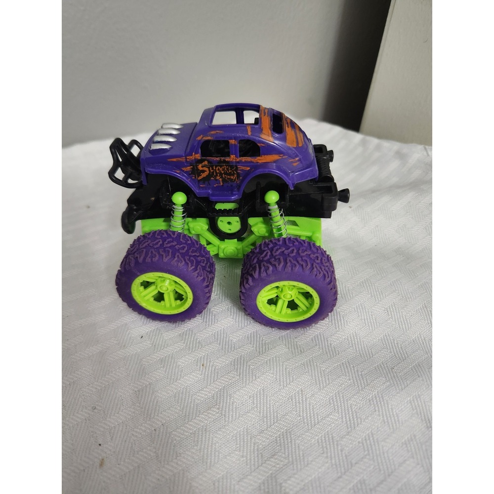 Shocker Monster Truck Toy Purple Green Suspension Off-Road Vehicle Dolgen